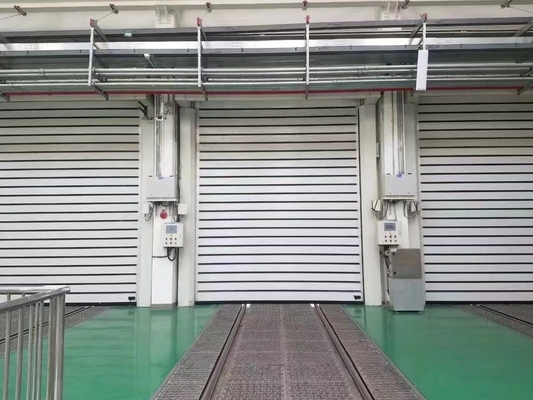 TM-D04 hợp kim tốc độ cao Rolling lên Fast Roller Shutter Spiral Security Warehouse Door