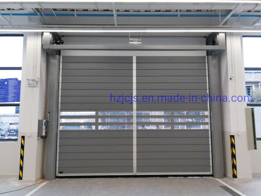 Kết thúc hợp kim nhôm nhanh cuộn lên hành động màn tròn xoắn ốc an ninh cửa garage