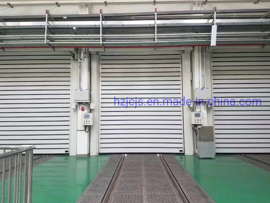 Kết thúc hợp kim nhôm nhanh cuộn lên hành động màn tròn xoắn ốc an ninh cửa garage