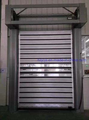 Kết thúc hợp kim nhôm nhanh cuộn lên hành động màn tròn xoắn ốc an ninh cửa garage