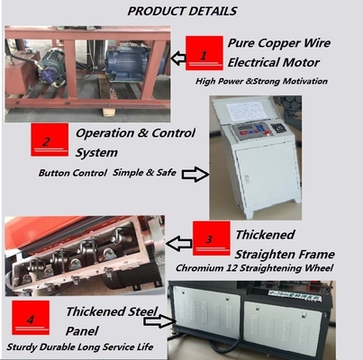 JCJST5-100 Round Bar Rebar Straightening and Cutting Machine với các tùy chọn tùy chỉnh