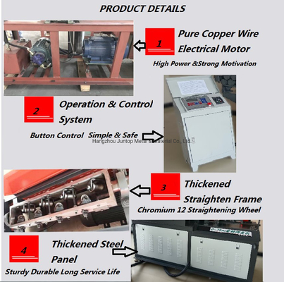 Ứng dụng tùy chỉnh Máy thẳng thắn và cắt thanh thép điện áp cao với 380V