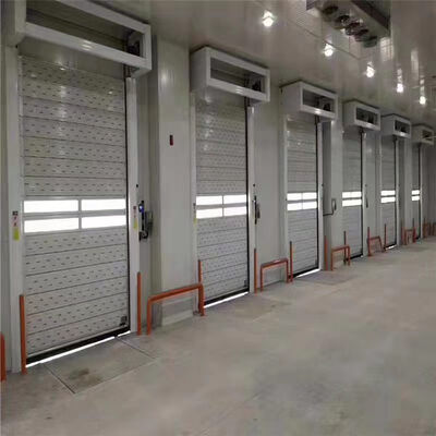 Cửa cuốn tốc độ cao chống cháy có khả năng chống gió Beaufort 12 và bảo vệ IP55 dùng trong công nghiệp