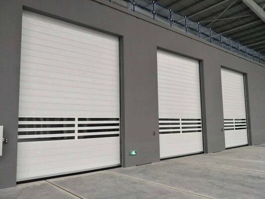 Hỗn hợp kim nhôm chống cháy cao tốc độ cửa cửa trập cuộn với bảo vệ IP55 và kích thước tùy chỉnh