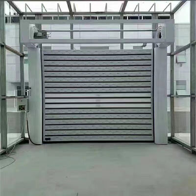 Hỗn hợp kim nhôm chống cháy cao tốc độ cửa cửa trập cuộn với bảo vệ IP55 và kích thước tùy chỉnh